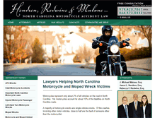 Tablet Screenshot of motorcyclelawyernorthcarolina.com